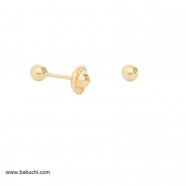 Pendientes bebé primera postura bola oro Pendientes bebé primera postura bola oro